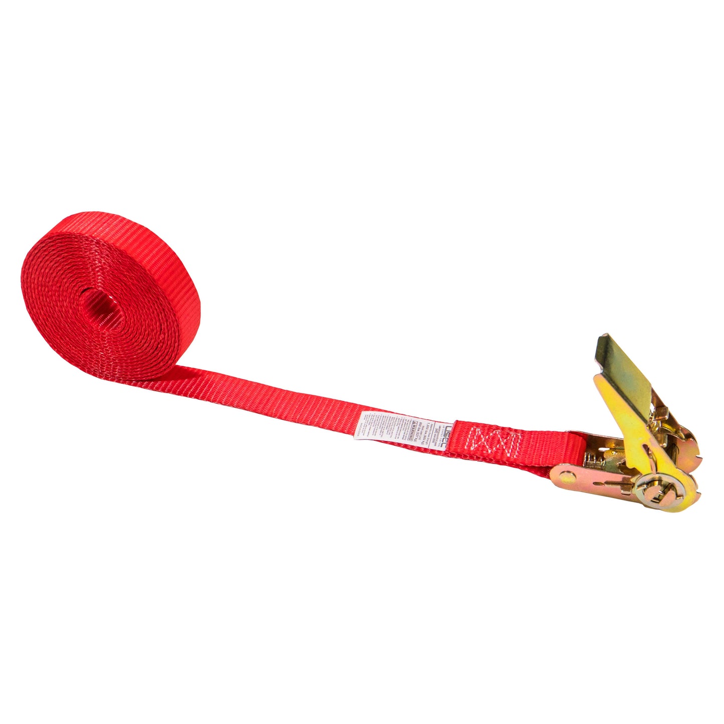 1 inch x 13 foot Red Endless Ratchet Strap image 1 of 9