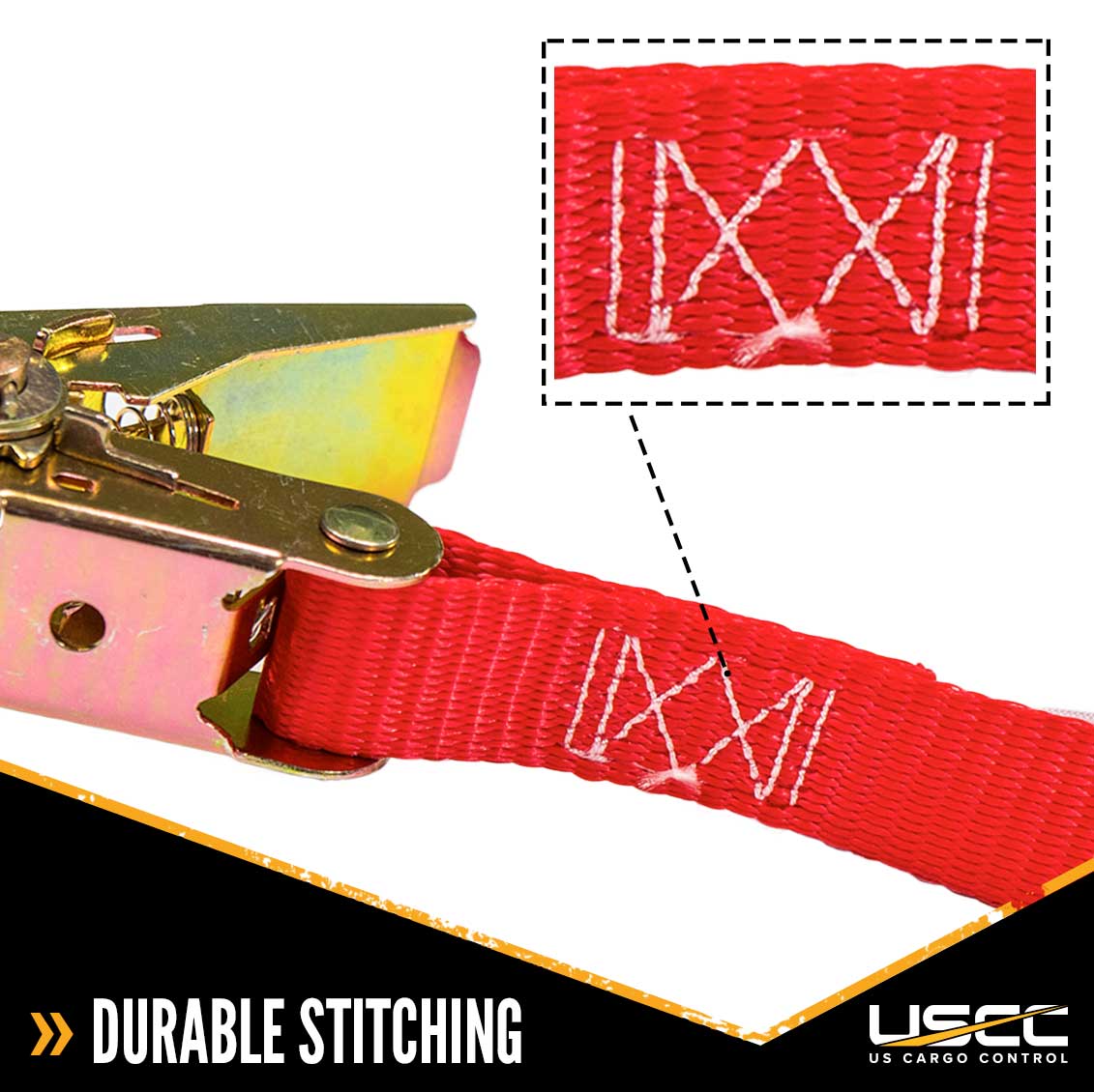1 inch x 13 foot Red Endless Ratchet Strap image 7 of 9