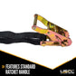 1 inch x 15 foot Ratchet Strap w Flat Snap Hooks image 3 of 8