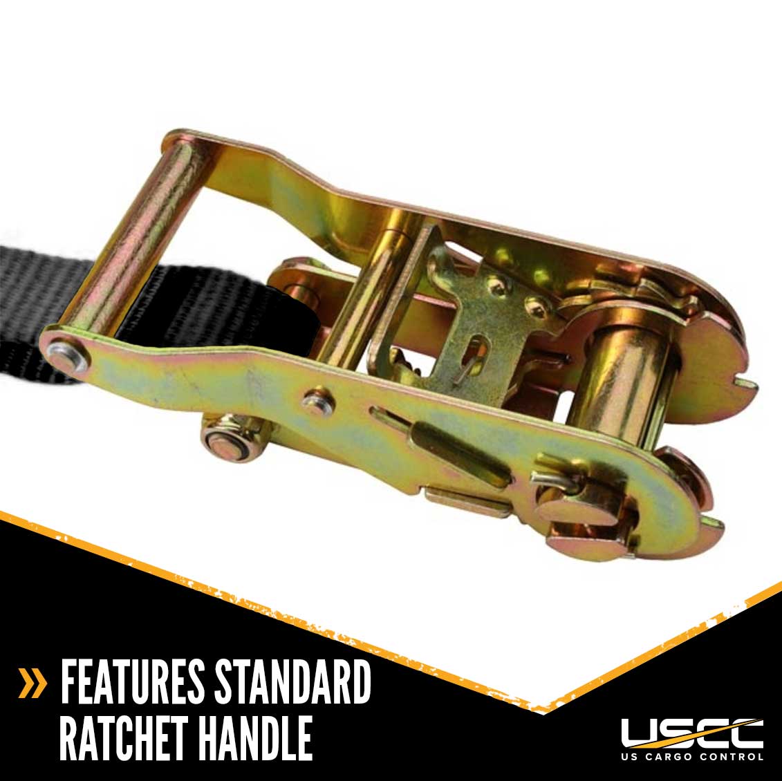 1" x 16' Ratchet Strap w/ Vinyl Coated S-Hook