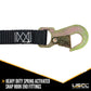 1 inch x 20 foot Ratchet Strap w Flat Snap Hooks image 5 of 8