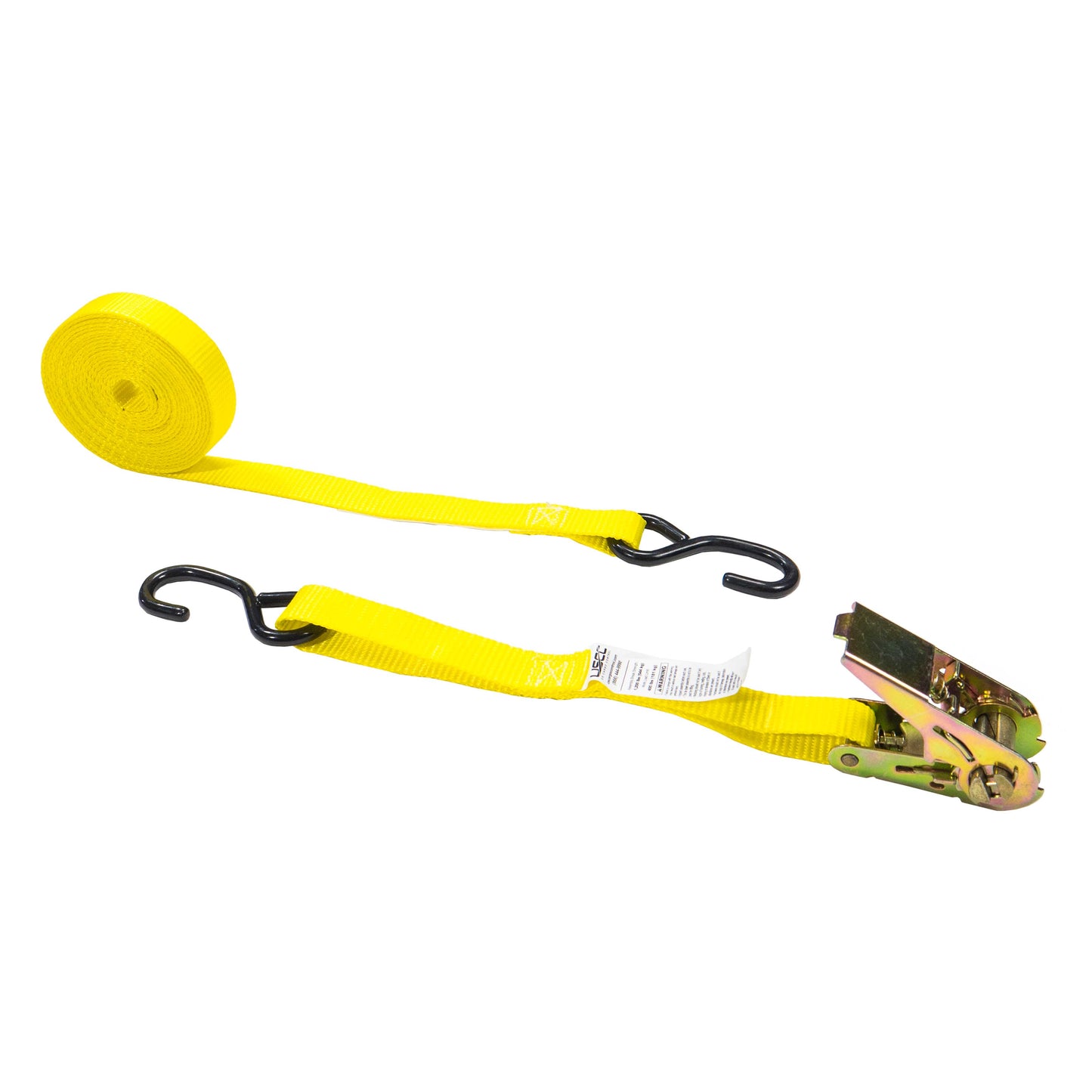 1 inch x 20 foot Ratchet Strap w SHooks (Utility) image 1 of 8