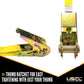 1 inch x 20 foot Ratchet Strap w SHooks (Utility) image 3 of 8