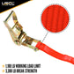 1" x 20' Ratchet Strap w/ Vinyl Coated Wire Hooks