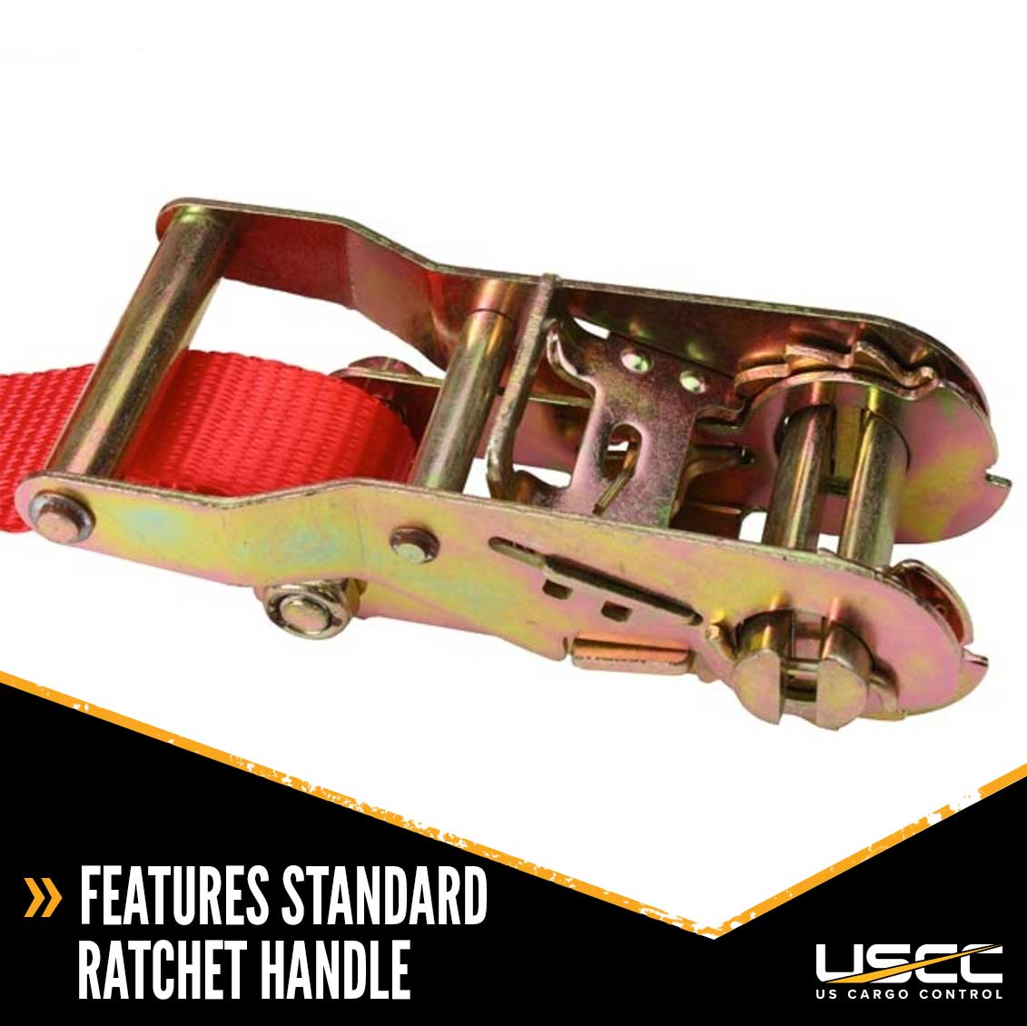 1" x 6' Ratchet Strap w/ Vinyl Coated Wire Hooks