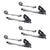1 inch x 6 foot Rubber Coated Ratchet Strap w Wire Hooks 4 Pack image 1 of 7