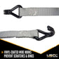 1 inch x 6 foot Rubber Coated Ratchet Strap w Wire Hooks 4 Pack image 5 of 7