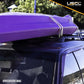 1" x 6' Rubber Coated Ratchet Strap w/ Wire Hooks - 4 Pack