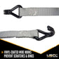 1 inch x 10 foot Rubber Coated Ratchet Strap w Vinyl Coated Wire Hooks image 5 of 7