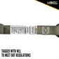 1 inch x 8 foot Olive Ratchet Strap w Vinyl Coated SHooks and Keepers image 7 of 9