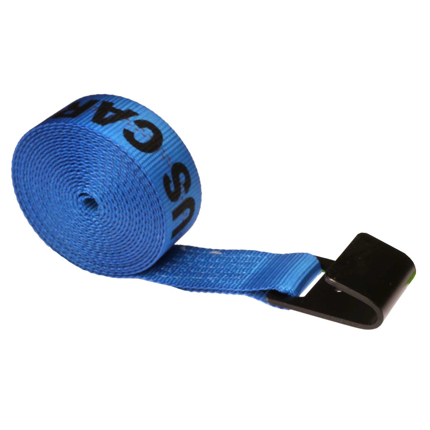 2 inch x 20 foot Blue Winch Strap with Flat Hook