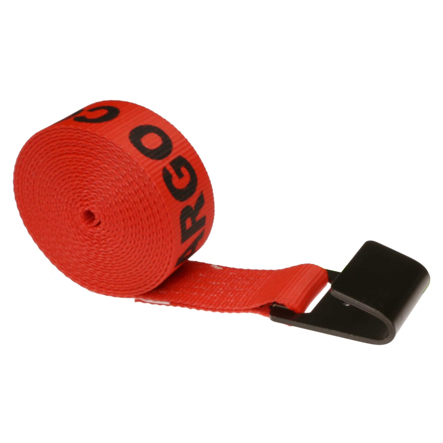 2 inch x 27 foot Red Winch Strap with Flat Hook