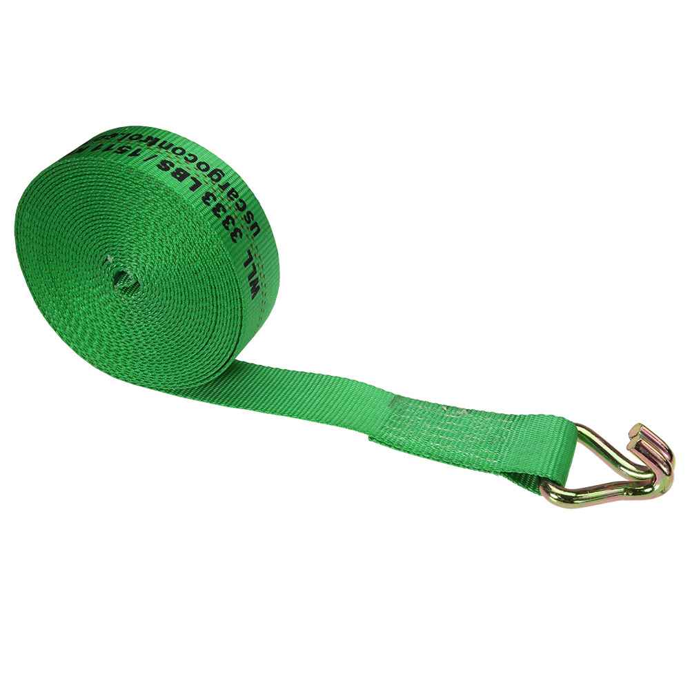2 inch x 20 foot Winch Strap with Wire Hook