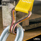 2" Double J Wire Hook: Yellow Zinc
