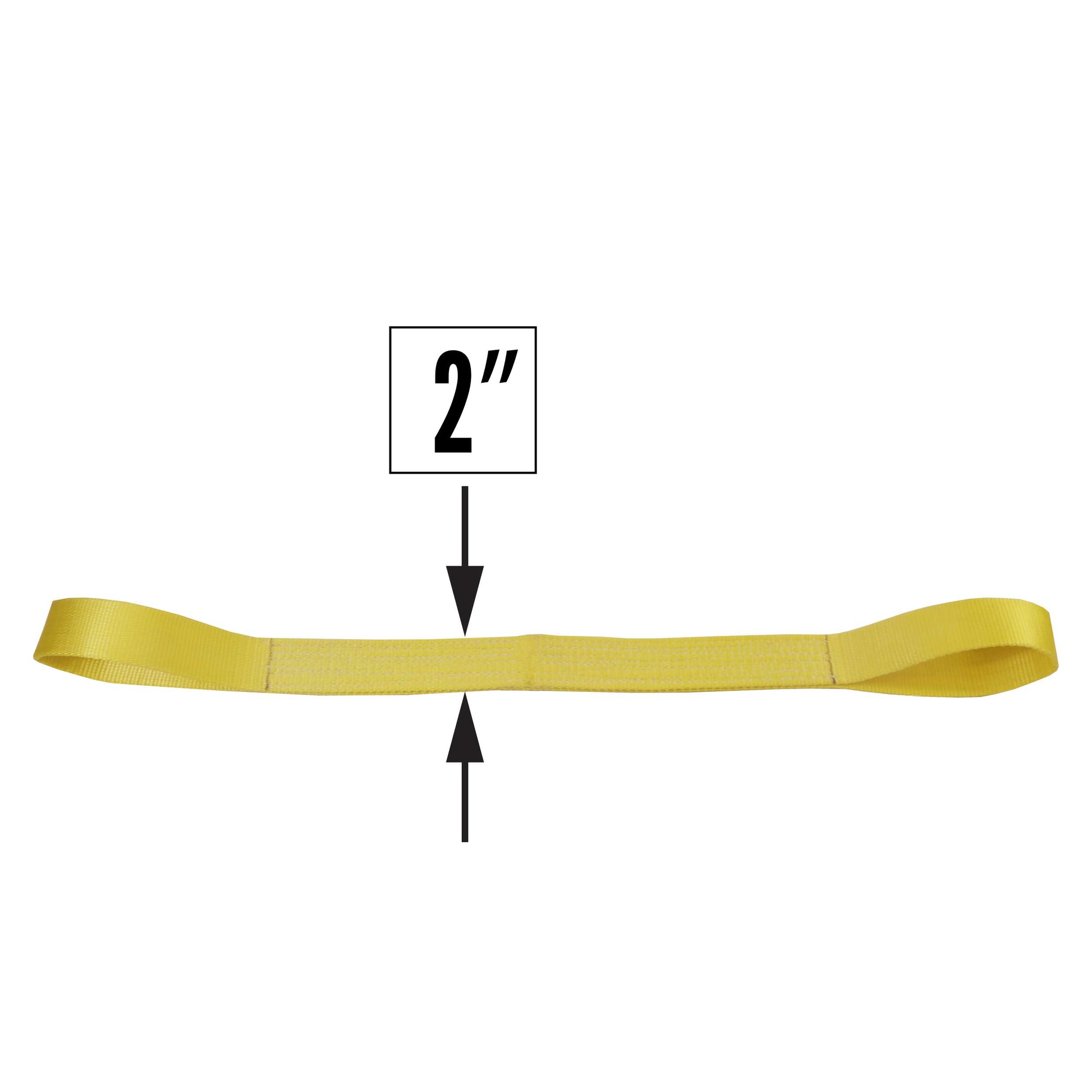 Nylon Lifting Sling Straight Eye & Eye 2 inch x 5 foot 2ply image 2 of 2