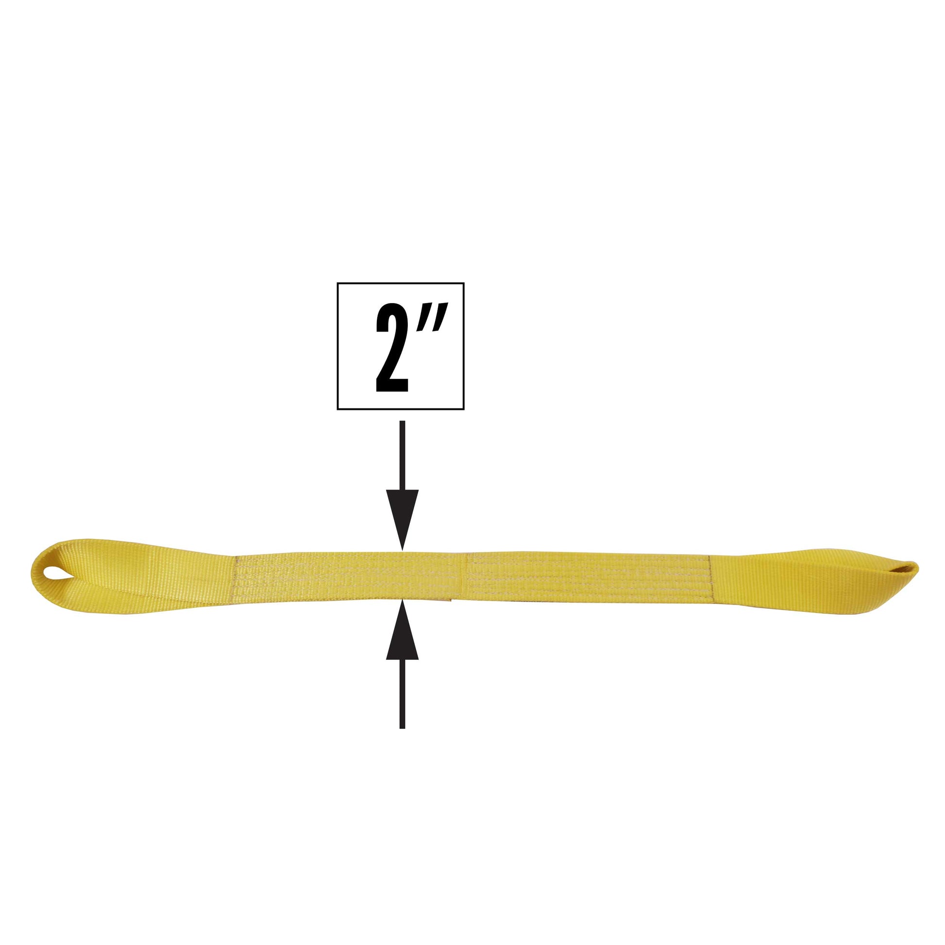 Nylon Lifting Sling Twisted Eye & Eye 2 inch x 4 foot 4ply image 2 of 2