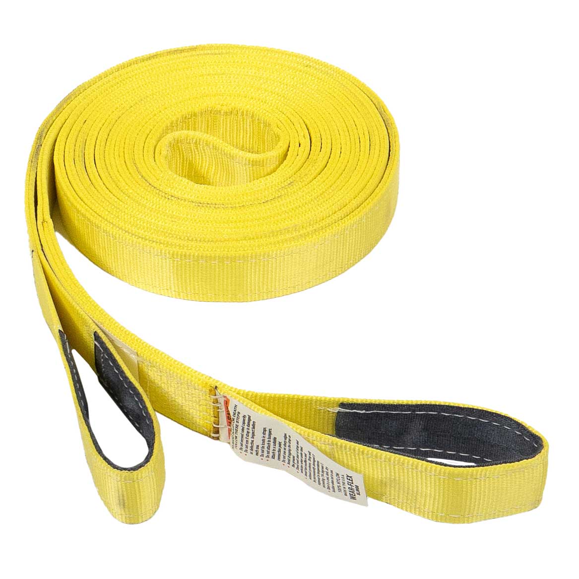 2 x 20' Recovery Strap with Reinforced Cordura Eyes - 2 Ply | 16,000 WLL