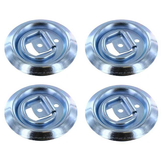 (4 pack) Flush Mount D-Ring 1,200 lbs