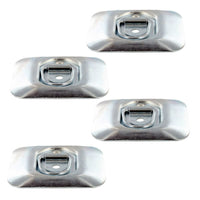 (4 pack) Surface Mount Zinc Plated Rope Ring Tie Down image 1 of 5