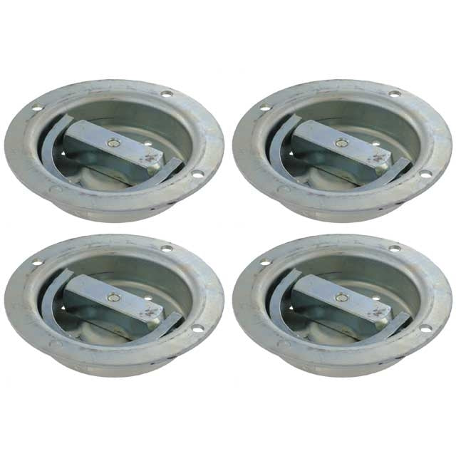 (4 Pack) 360 Degree Rotating Recessed Pan Fitting - 6,000 lbs.