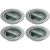 (4 pack) 360 Degree Rotating Recessed Pan Fitting - 6,000 Lbs.