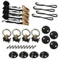 4 Point Tie Down Anchor Kit - Black