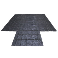 Heavy Duty Lumber Tarp - 20' x 18' (6' Drop & Flap) - 18 oz. Black Tarp