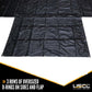 Lightweight Lumber Tarp 20 foot x 20 foot (6 foot Drop & Flap) 14 oz Black Tarp image 5 of 9