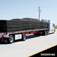 Lumber Tarp 20 foot x 28 foot (6 foot Drop & Flap) 14 oz18 oz Combo Black Tarp image 9 of 9