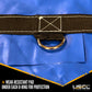 Heavy Duty Lumber Tarp - 20' x 28' (6' Drop & Flap) - 18 oz. Blue Tarp
