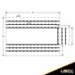 Heavy Duty Lumber Tarp 20 foot x 28 foot (6 foot Drop & Flap) 18 oz Red Tarp image 4 of 9
