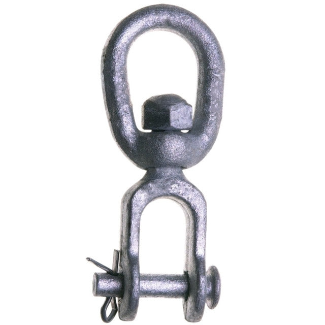 Galvanized Jaw & Eye Swivel - Carbon Steel - 7/8"