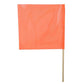 Orange Vinyl Coated Mesh Safety Flag w/32" Dowel: 18" x 18"- DOT Compliant