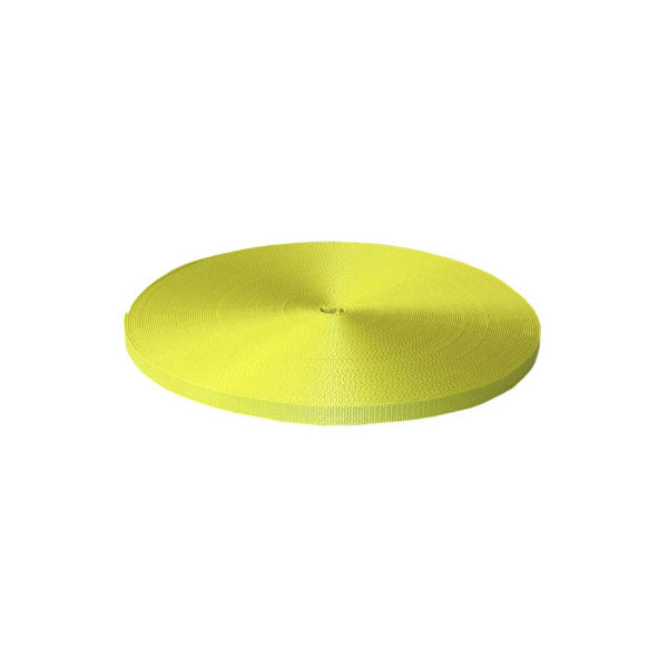 1" x  300' Nylon Webbing - Yellow (Economy)