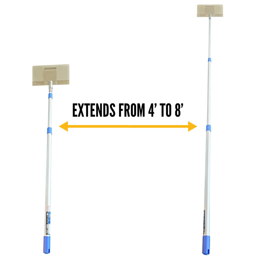 8' Extension Handle for placing veeboard corner protectors on cargo.