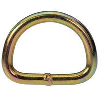 2" Yellow Zinc D-Ring - Break Strength 10,000 lbs
