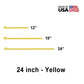 5/8" x  24" Tent Stake - Hot Forged Tent Pin - Yellow
