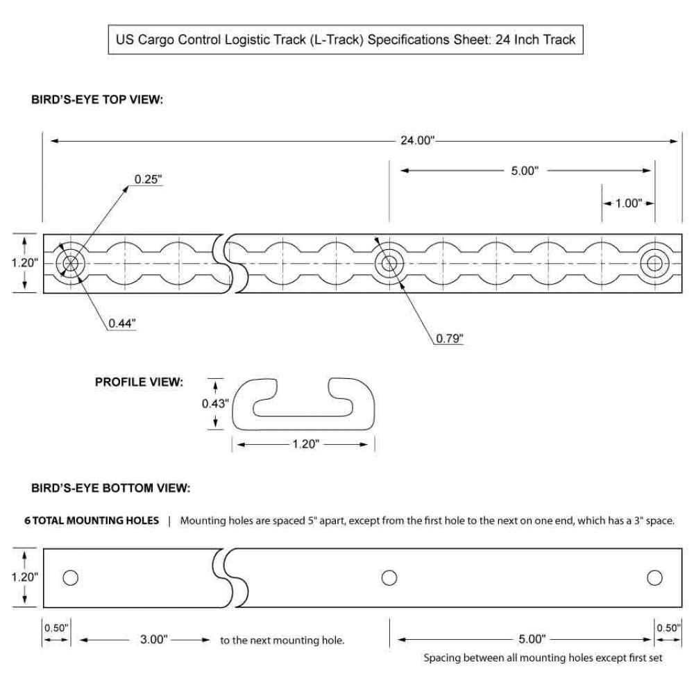 24 inch LTrack Aluminum image 9 of 9