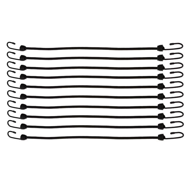 5/16" x 36" Black Bungee Cords (bundle of 10) - 8mm - image 3