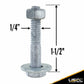 ETrack Fastener Pack 112 inch Hex Bolt Nut & Washer (10 pk) image 2 of 6
