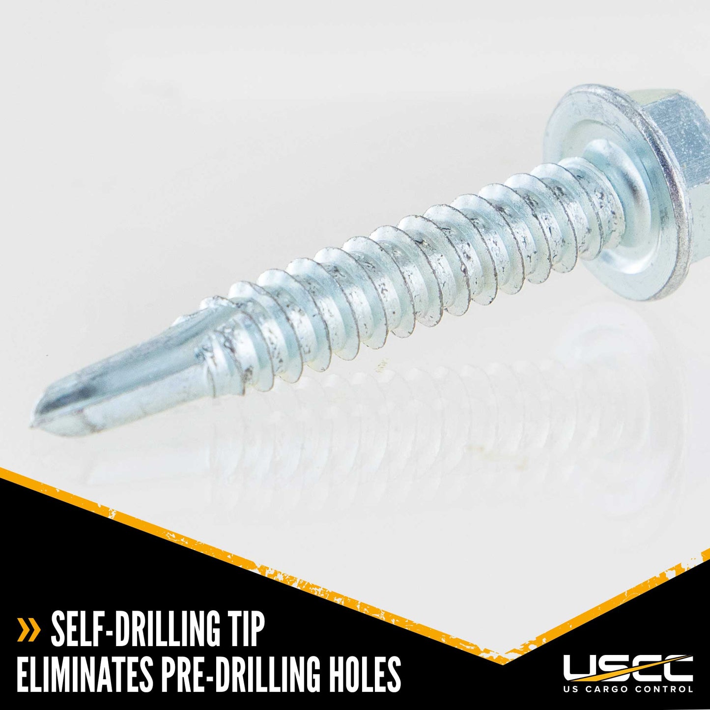 112 inch ETrack Hex Screws w Self Drilling Tip (10 pk) image 4 of 5