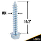 #14 x 112 inch ETrack Hex Head Wood Screw Pack (10 pk) image 2 of 6