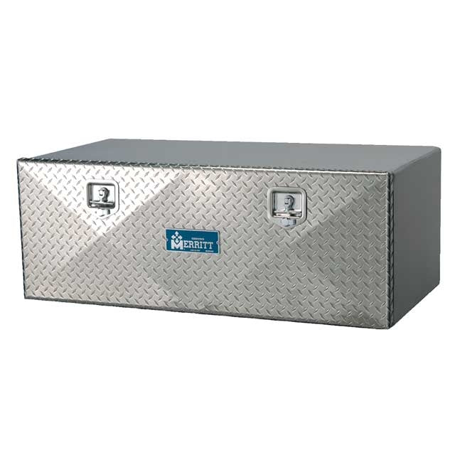Diamond Plate Single Door Aluminum Tool Box - 24"H x 24"D x 24"L