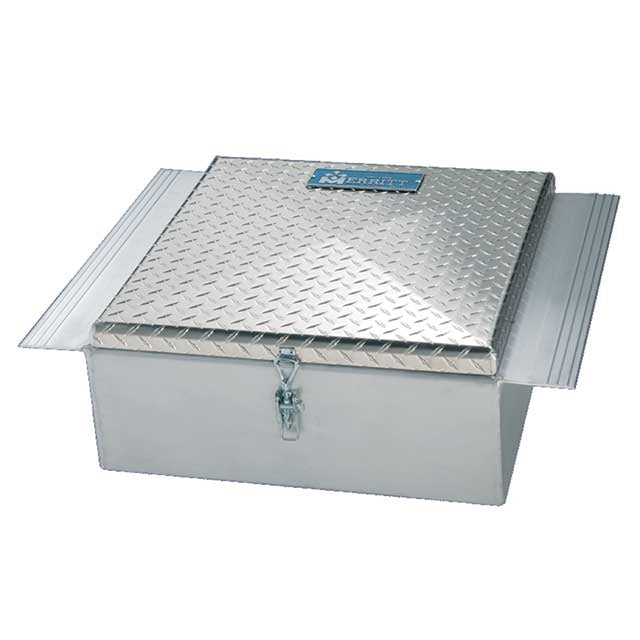 Between The Frame Diamond Plate Tool Box - 22"H x 9"D x 24"L