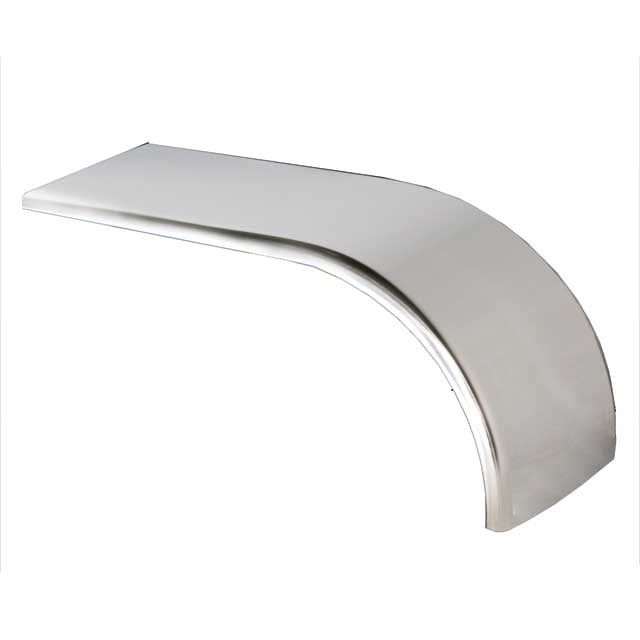 Half Tandem 16 Gauge Stainless Steel Fender - 24"H x 25"W x 52"L