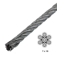 1/8" 7x19 Galvanized Wire (by Linear Foot)