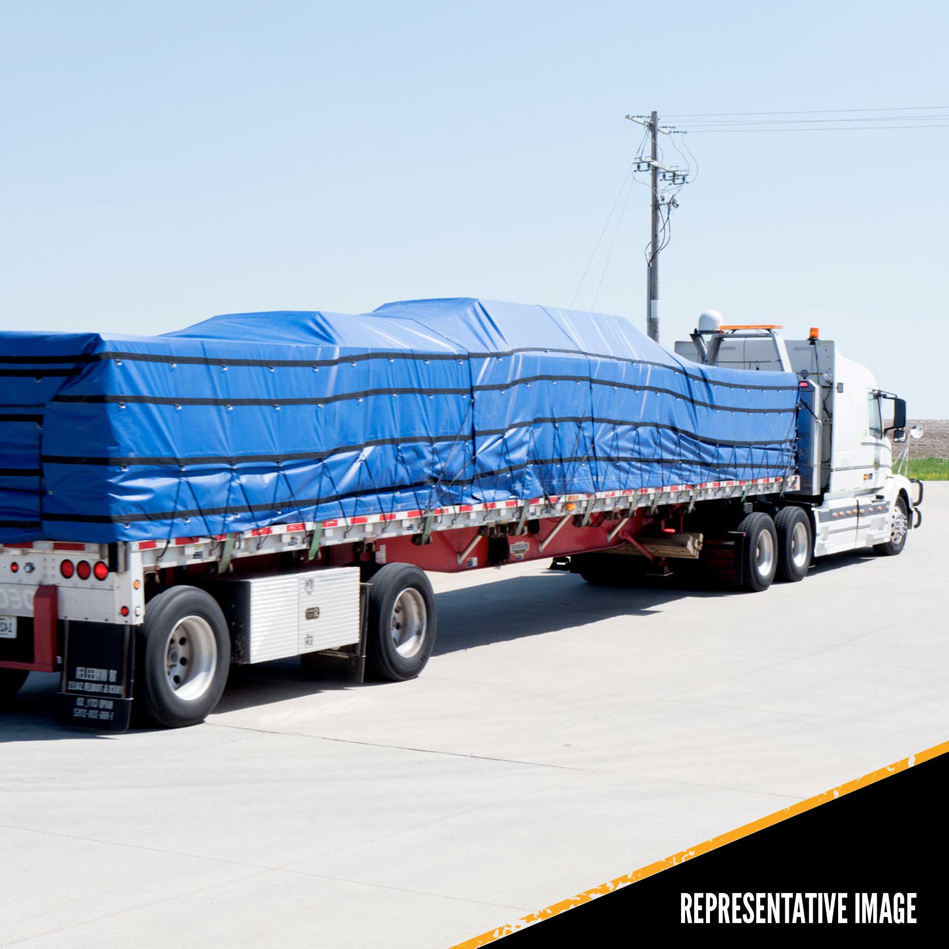 lumber tarps Lumber Tarp - 24' x 28' (8' Drop & Flap)