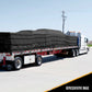 Heavy Duty Lumber Tarp 24 foot x 28 foot (8 foot Drop & Flap) 18oz Black Tarp image 9 of 9