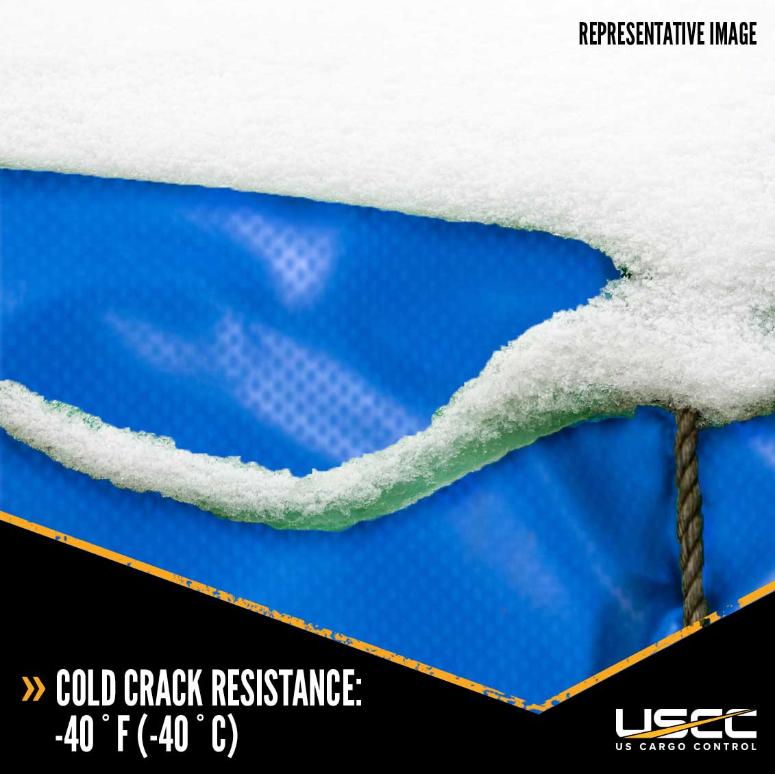Heavy Duty Lumber Tarp 24 foot x 28 foot (8 foot Drop & Flap) 18 oz Blue Tarp image 8 of 9