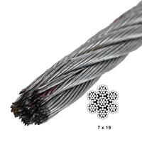5/16" 7x19 Galvanized Wire (by Linear Foot)